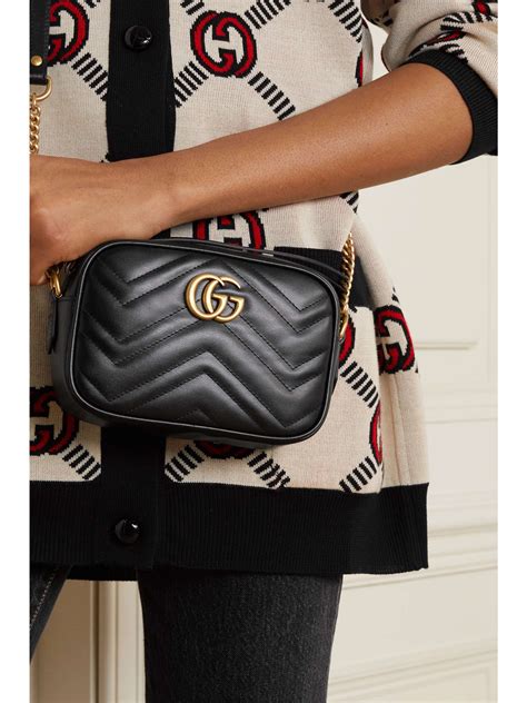 gucci white marmont camera bag|Gucci Marmont large shoulder bag.